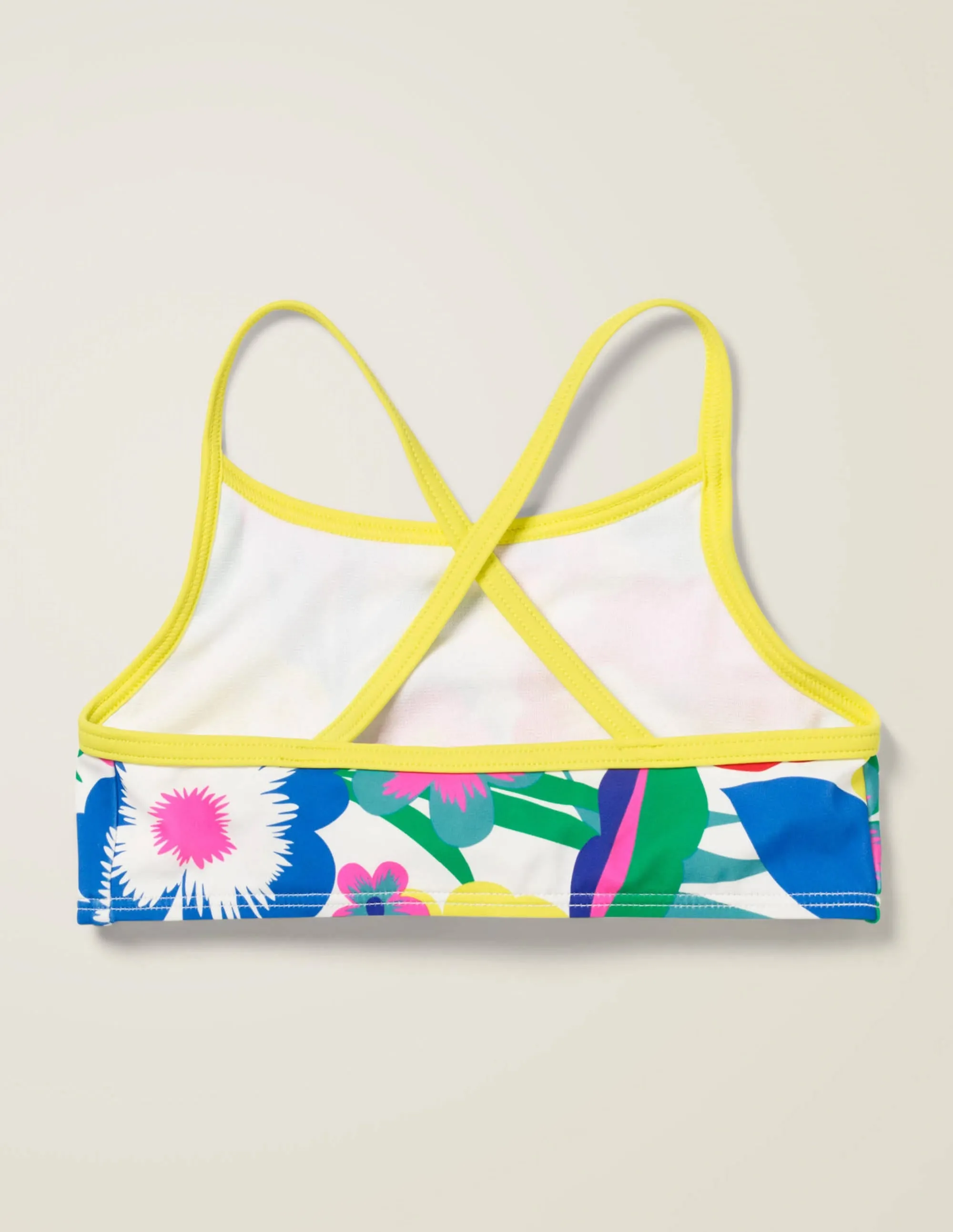 Patterned Bikini Top-Multi Tropical Bloom