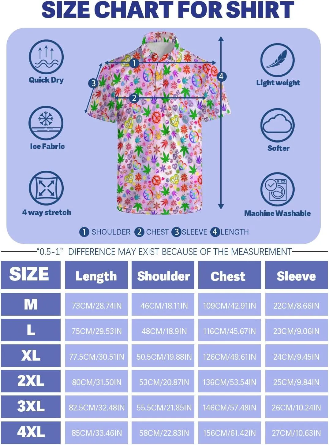 Polo Shirts for Men Funny Print Golf Polo Shirts for Men Lightweight 4 Way Stretch Men Golf Shirts Short Sleeve