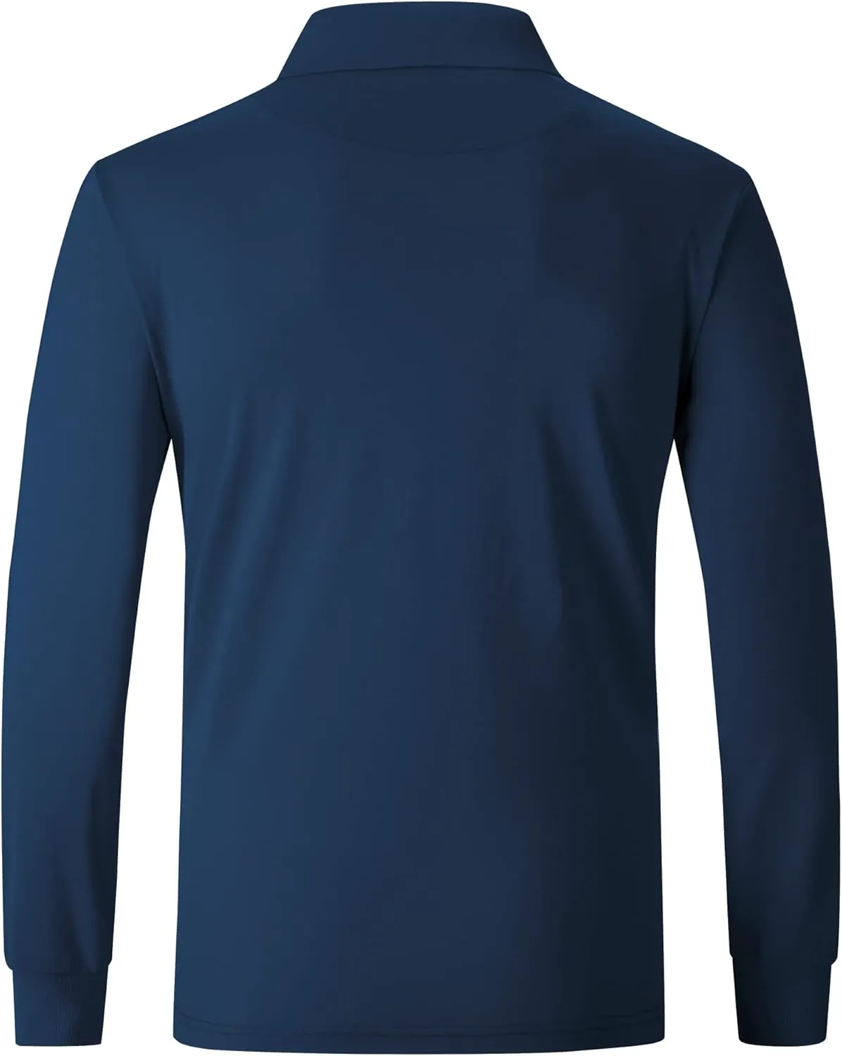 Polo Shirts for Men Long Sleeve Moisture Wicking Golf Polos Casual Travel Performance Collar Shirts