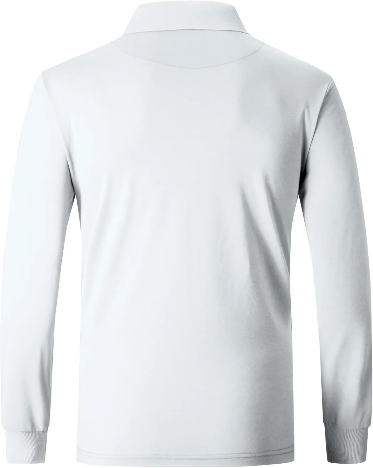Polo Shirts for Men Long Sleeve Moisture Wicking Golf Polos Casual Travel Performance Collar Shirts