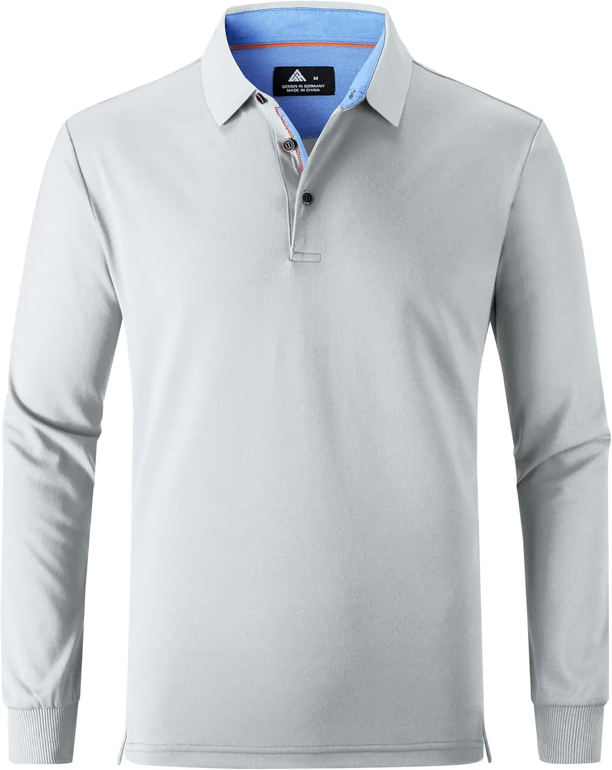 Polo Shirts for Men Long Sleeve Moisture Wicking Golf Polos Casual Travel Performance Collar Shirts