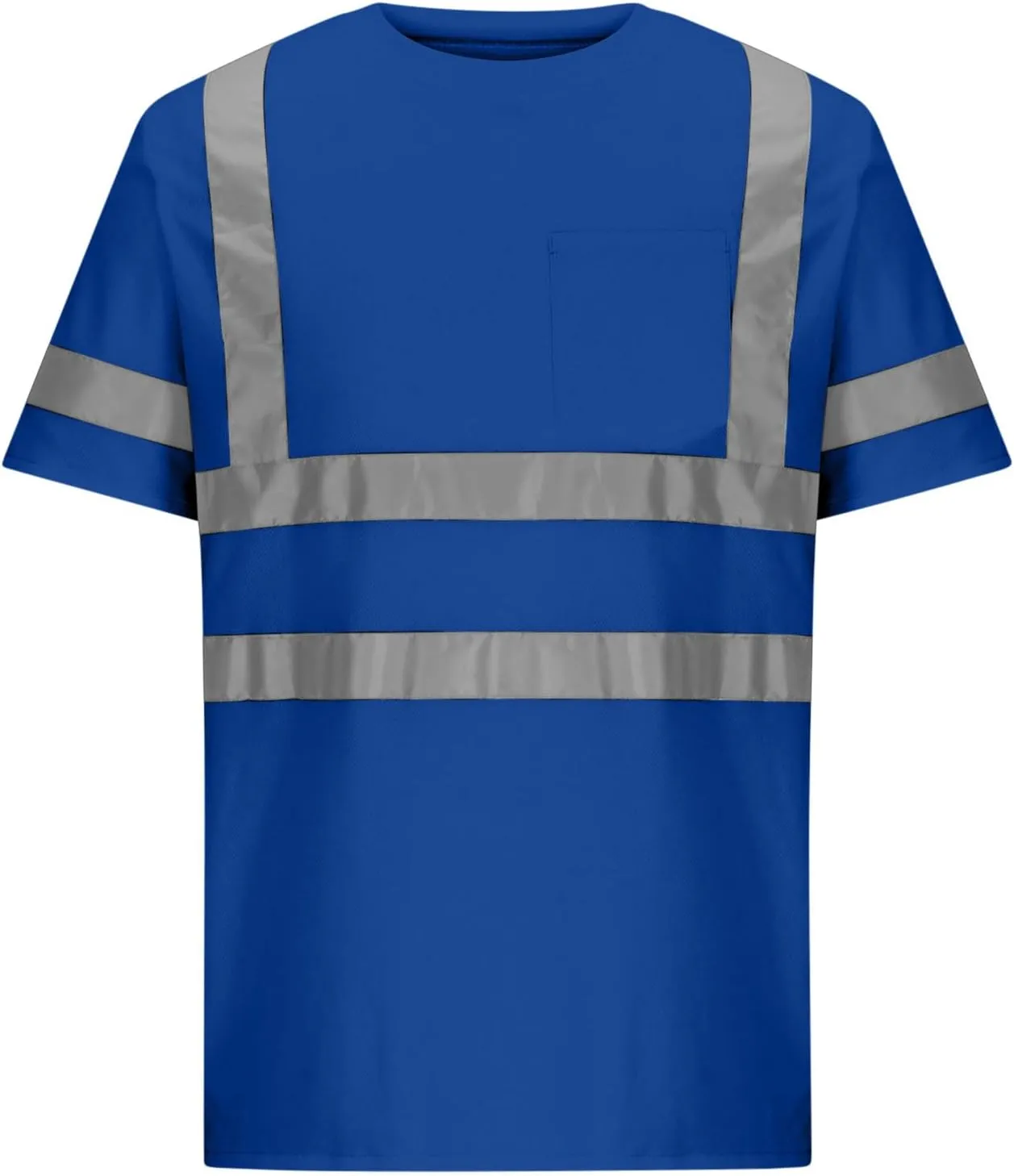 Quick Dry Safety Shirts for Men Reflective Short Sleeve High Vis T Shirts for Men Construction Shirt Tees