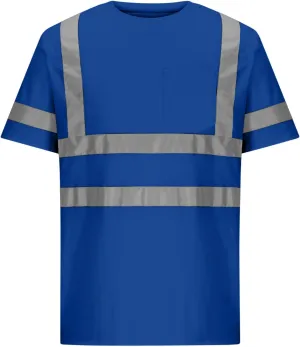 Quick Dry Safety Shirts for Men Reflective Short Sleeve High Vis T Shirts for Men Construction Shirt Tees