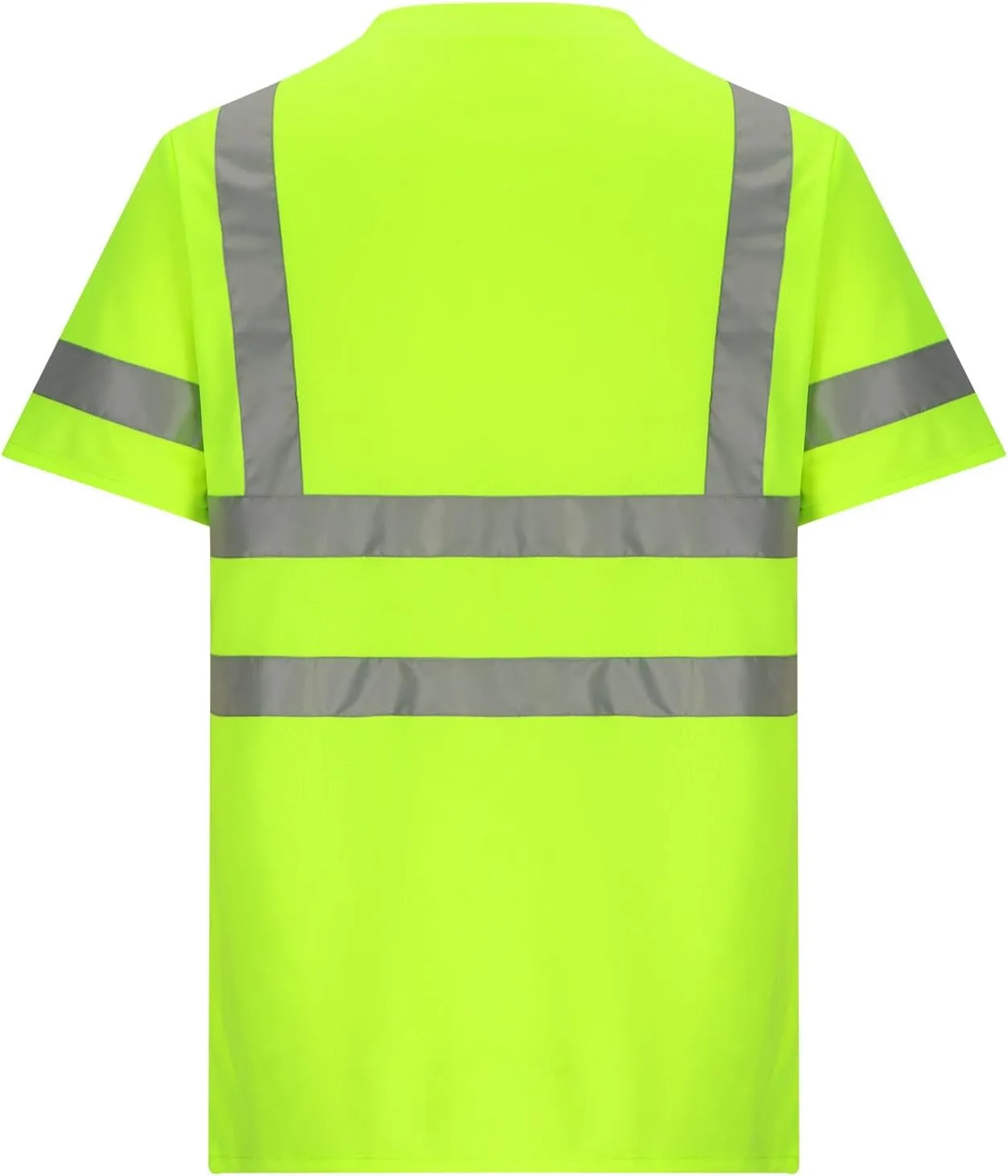 Quick Dry Safety Shirts for Men Reflective Short Sleeve High Vis T Shirts for Men Construction Shirt Tees
