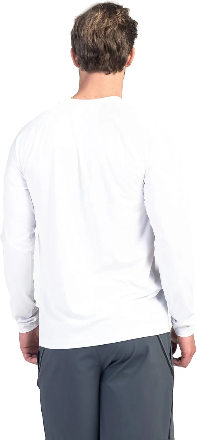 Rhone Reign Mens Long Sleeve Workout Shirts, Anti-Odor, Quick Dry Mens Gym Shirts, UPF 50 