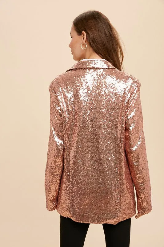 Rose Gold Boyfriend Blazer