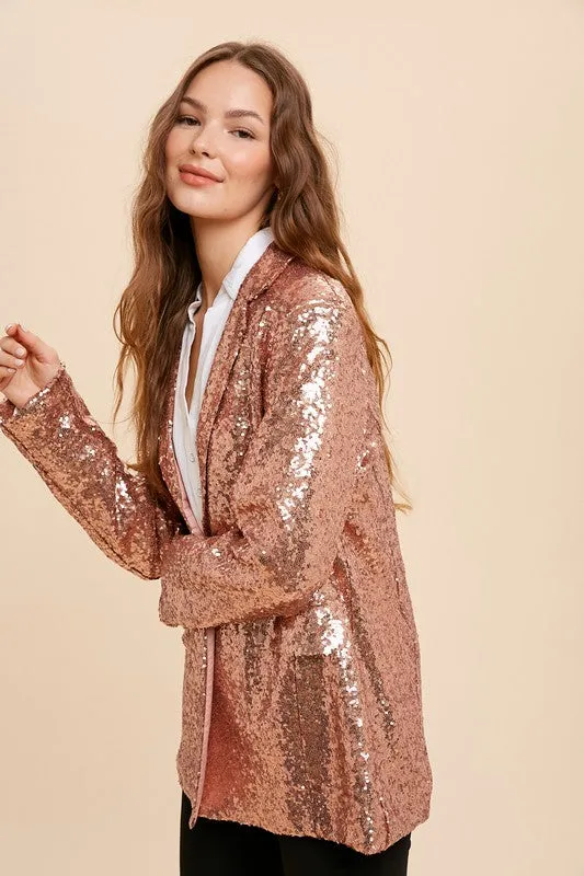 Rose Gold Boyfriend Blazer