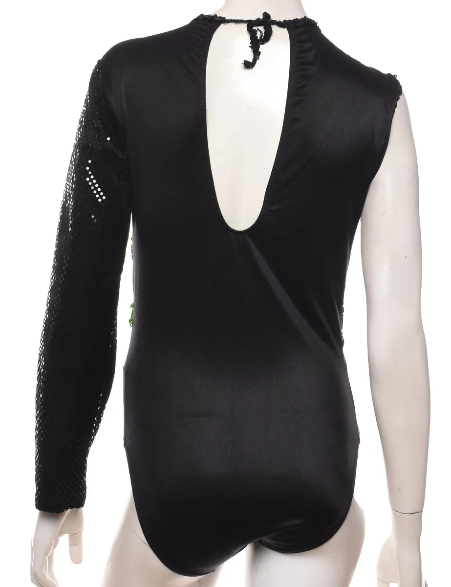 Sequined One-piece Swimsuit - M
