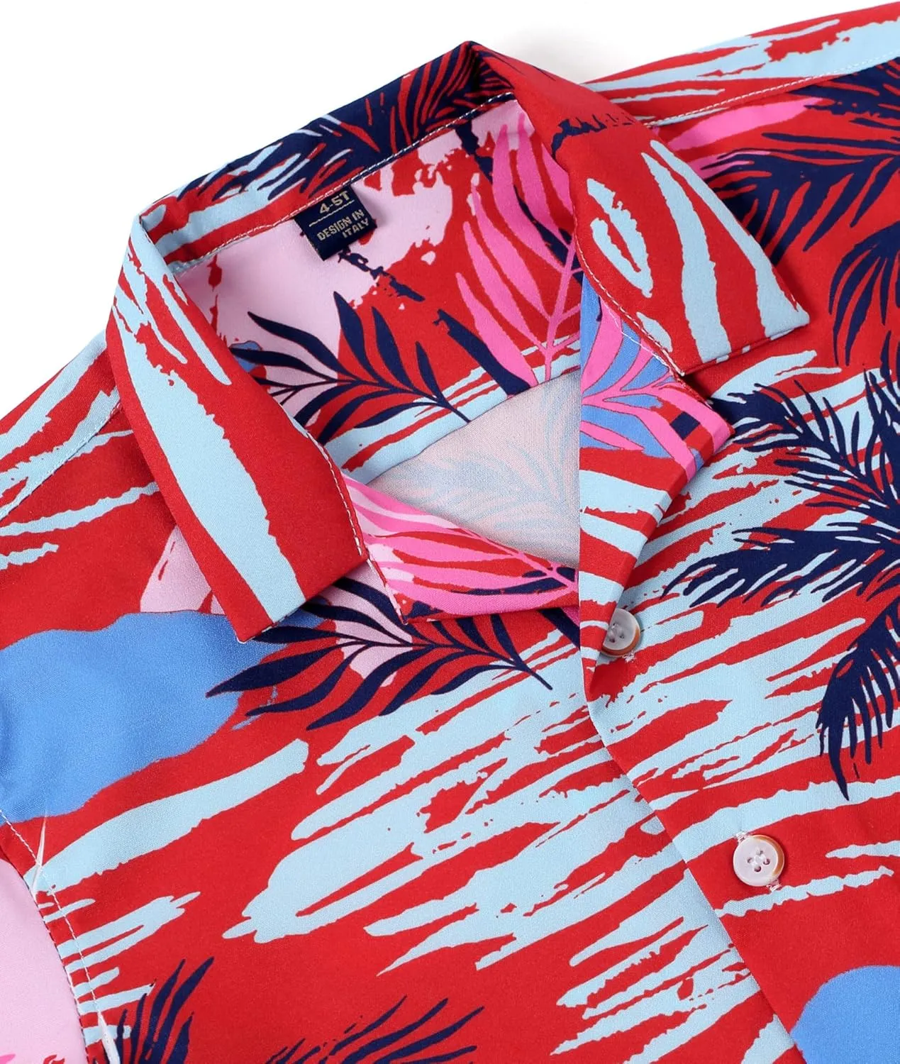 siliteelon Boys Hawaiian Shirts Short Sleeve Cotton Summer Beach Button Down Casual Aloha Luau Shirts for Kids
