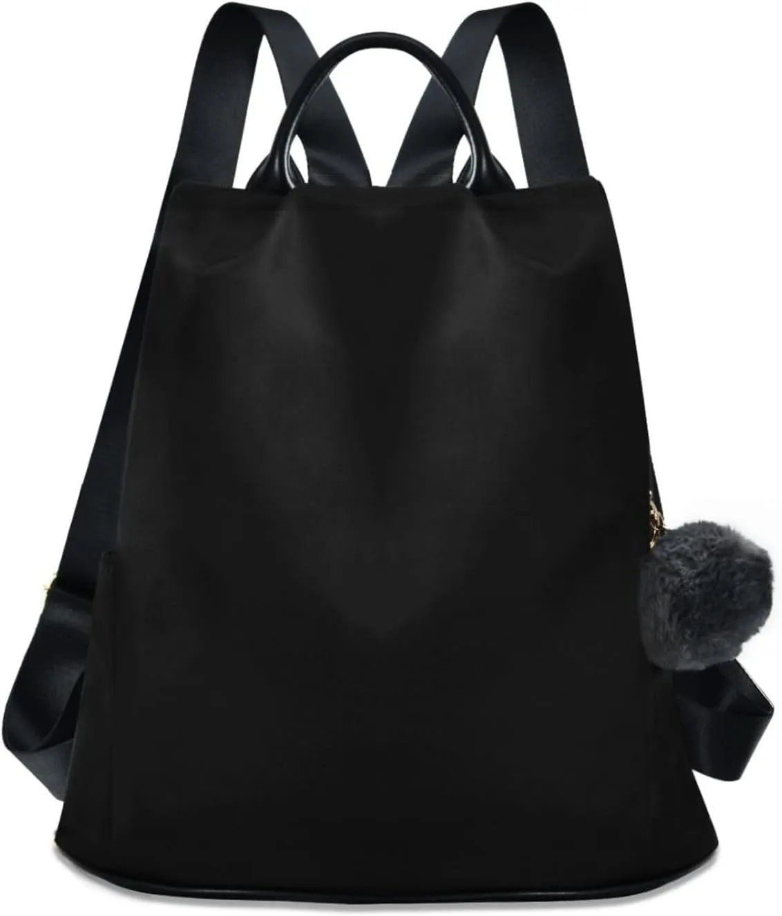 Sinestour Black Backpack Purse Anti-Theft Casual Travel Rucksack Fashion Lightweight Shoulder Bag for Ladies Bookbag Purses