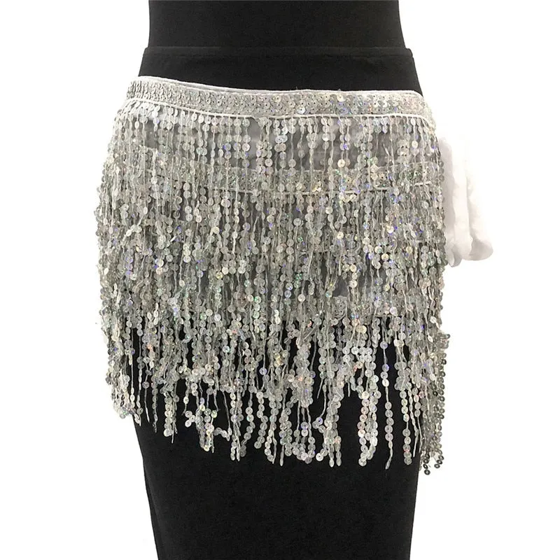 Sliver Shiny Sequined 2 Piece Set