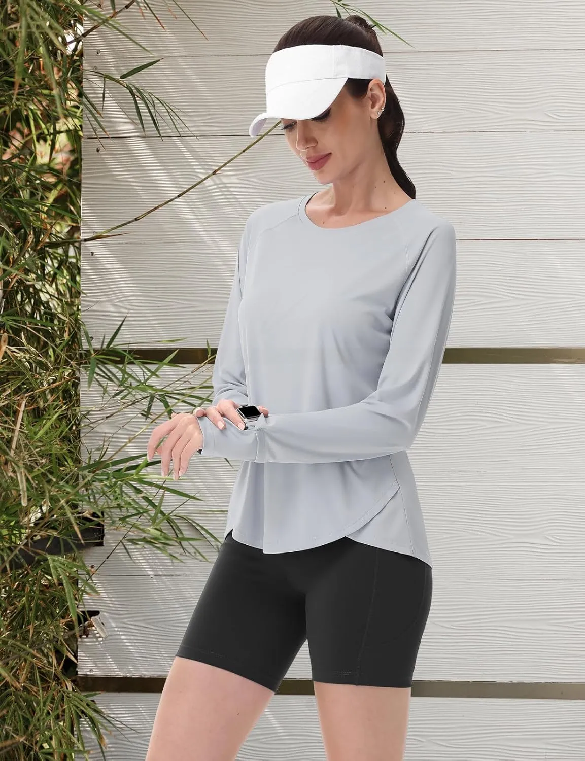 SPEXIAL Women's Sun Shirts UPF 50  UV Protection Long Sleeve SPF Hiking Running Tops Quick Dry Lightweight Outdoor