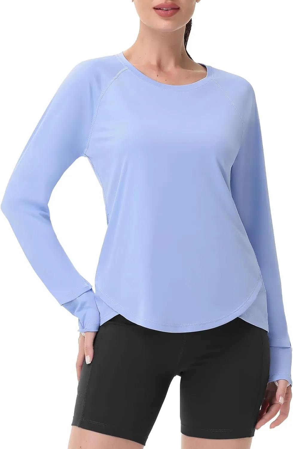 SPEXIAL Women's Sun Shirts UPF 50  UV Protection Long Sleeve SPF Hiking Running Tops Quick Dry Lightweight Outdoor