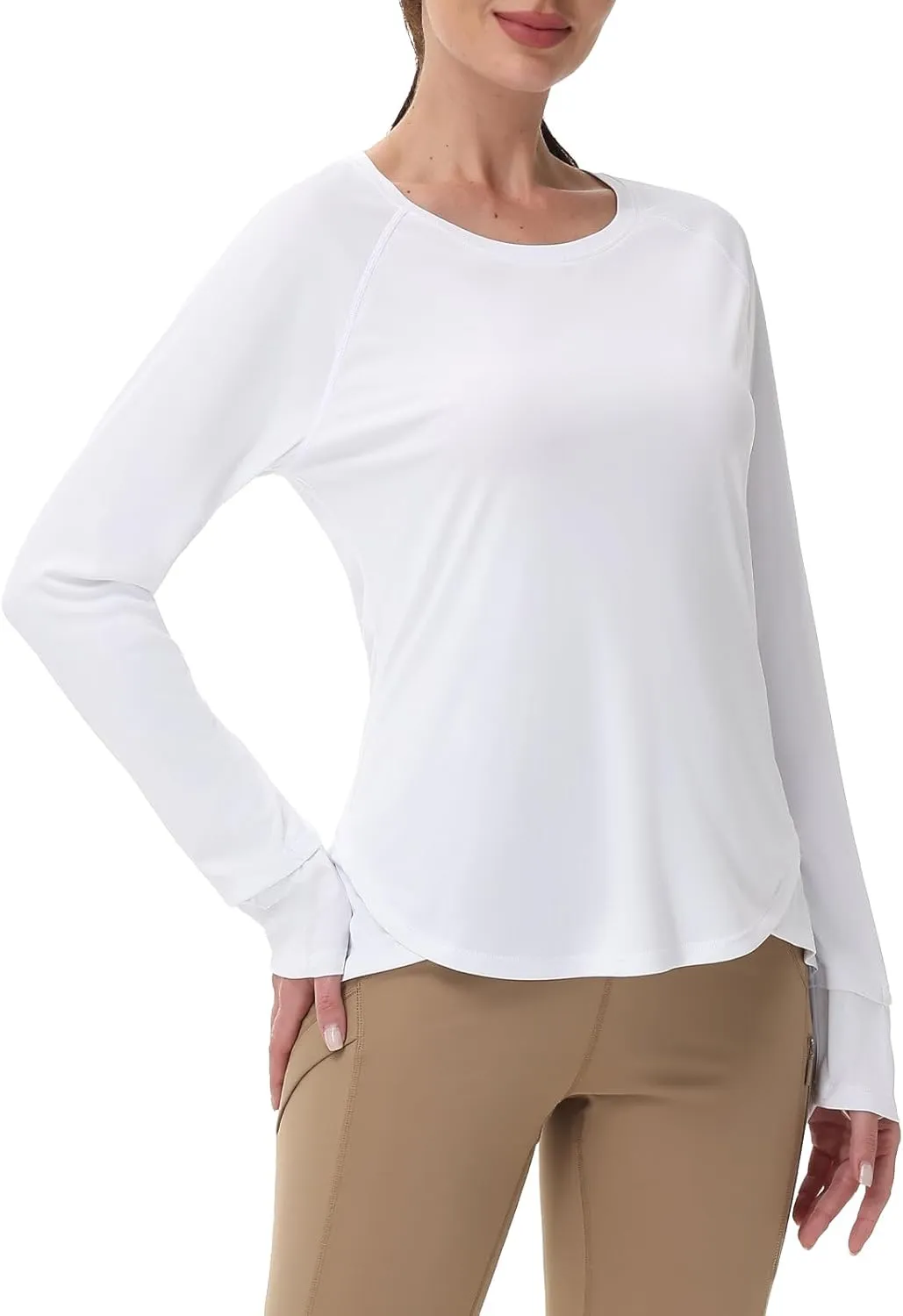 SPEXIAL Women's Sun Shirts UPF 50  UV Protection Long Sleeve SPF Hiking Running Tops Quick Dry Lightweight Outdoor