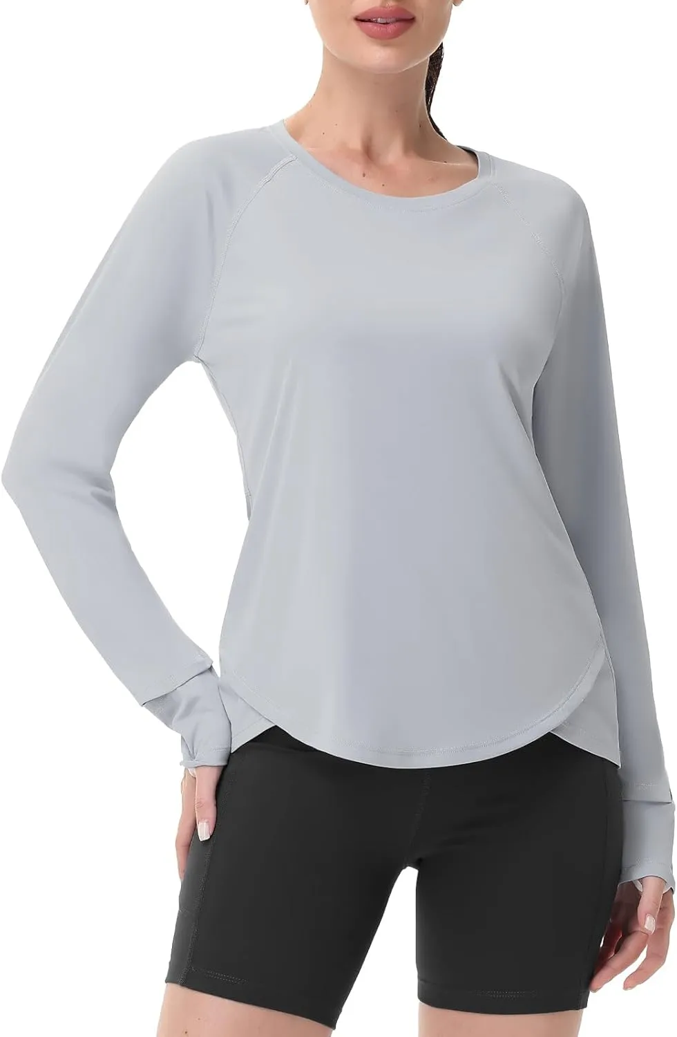 SPEXIAL Women's Sun Shirts UPF 50  UV Protection Long Sleeve SPF Hiking Running Tops Quick Dry Lightweight Outdoor