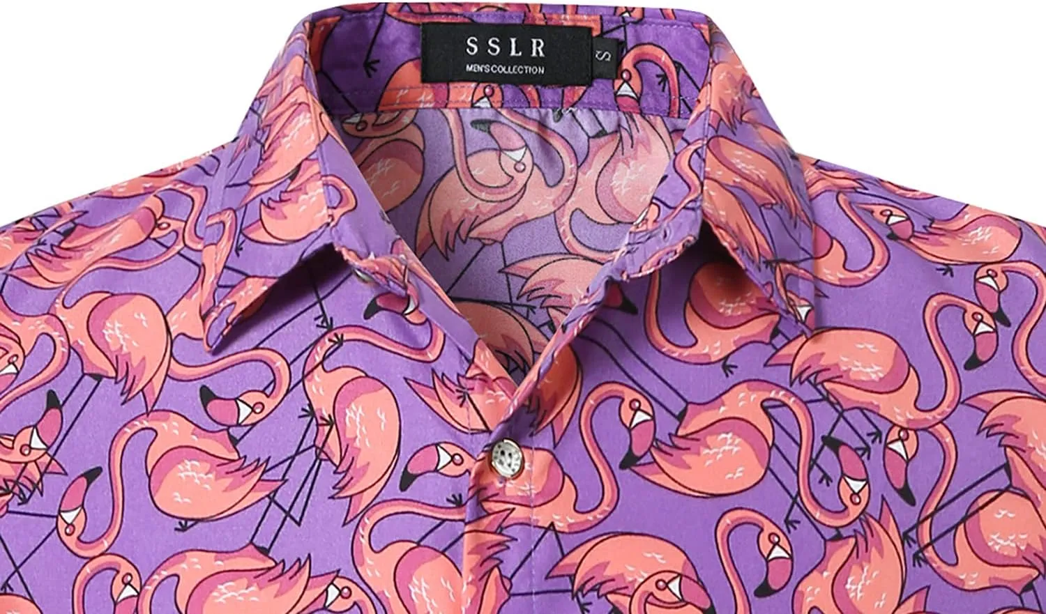 SSLR Mens Short Sleeve Button Down Shirts Casual Summer Hawaiian Shirts for Men