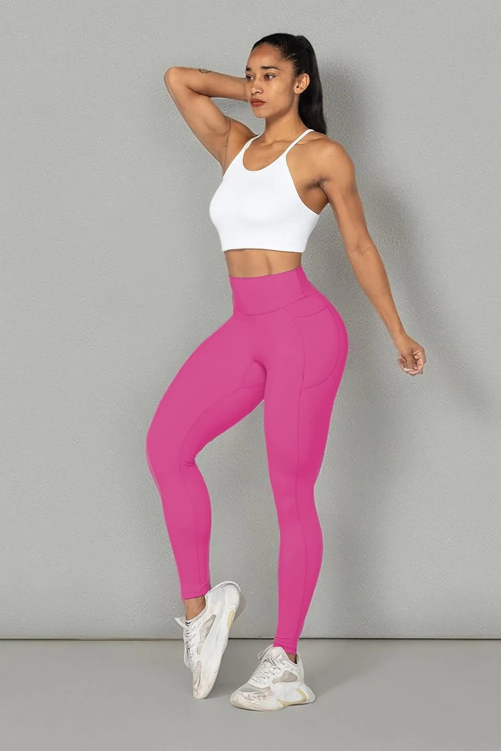 Sunzel Nunaked Workout Leggings for Women, Tummy Control Compression Workout Gym Yoga Pants, No Front Seam & High Waist