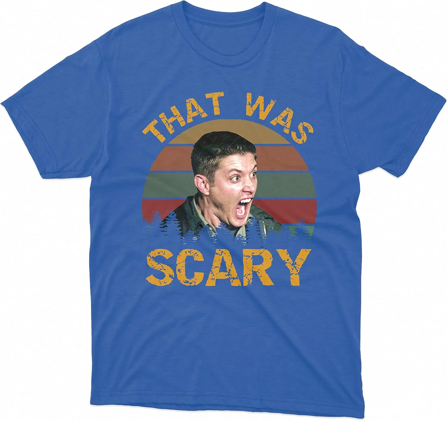 Supernatural Dean Winchester That was Scary Vintage Sunset T-Shirt