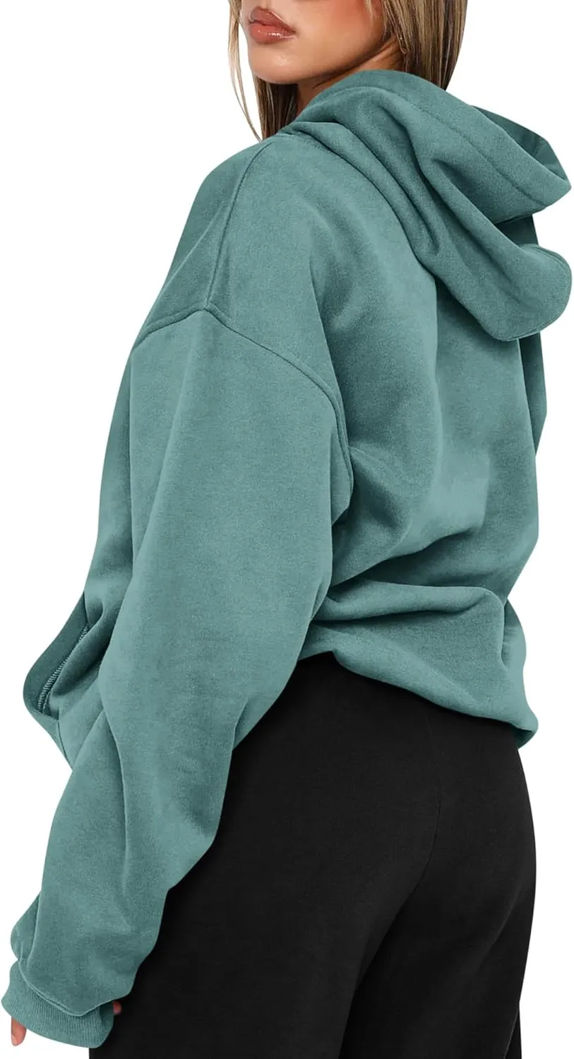 TICTICMIMI Women's Hoodies Sweatshirts Cute Long Sleeve Tops Loose Fleece Pullover Shirts with Pocket