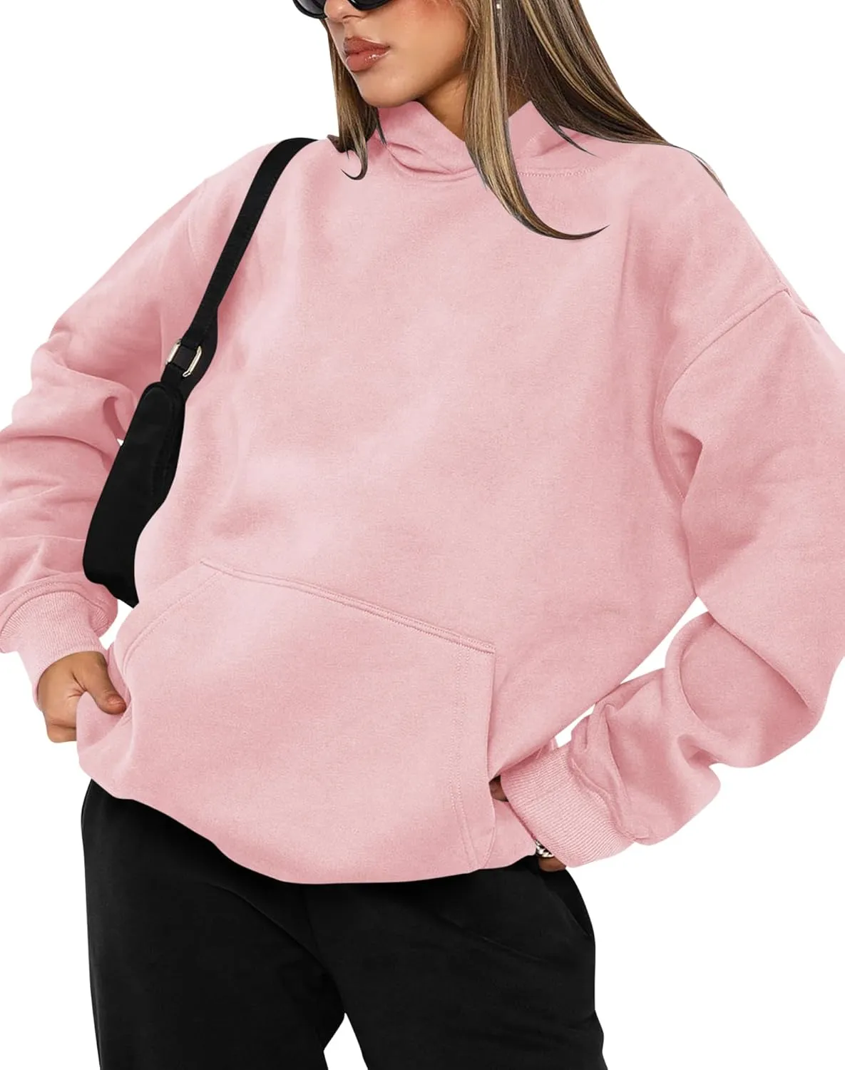 TICTICMIMI Women's Hoodies Sweatshirts Cute Long Sleeve Tops Loose Fleece Pullover Shirts with Pocket