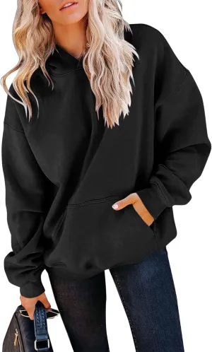 TICTICMIMI Women's Hoodies Sweatshirts Cute Long Sleeve Tops Loose Fleece Pullover Shirts with Pocket
