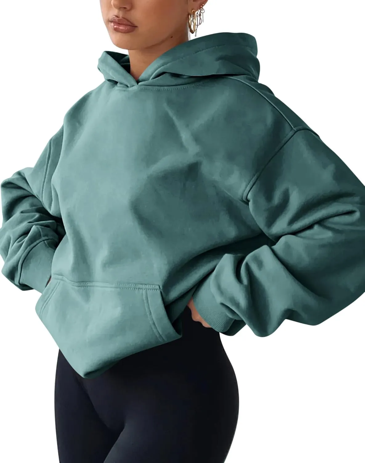 TICTICMIMI Women's Hoodies Sweatshirts Cute Long Sleeve Tops Loose Fleece Pullover Shirts with Pocket