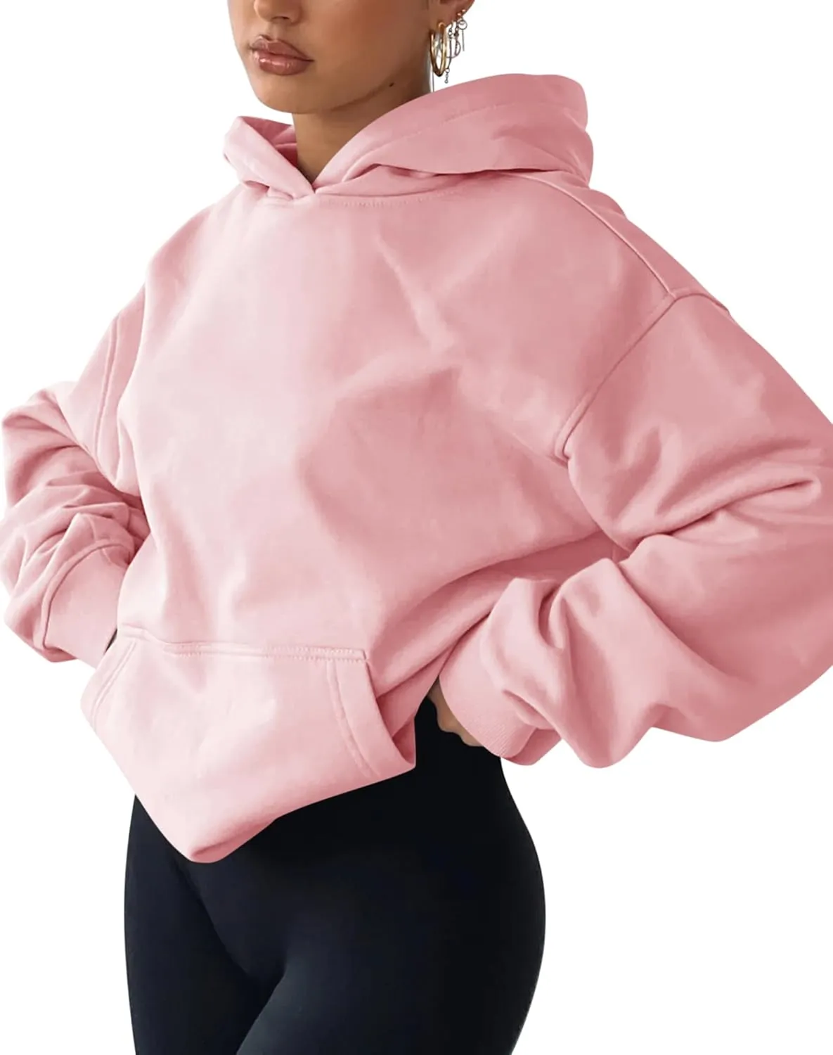 TICTICMIMI Women's Hoodies Sweatshirts Cute Long Sleeve Tops Loose Fleece Pullover Shirts with Pocket