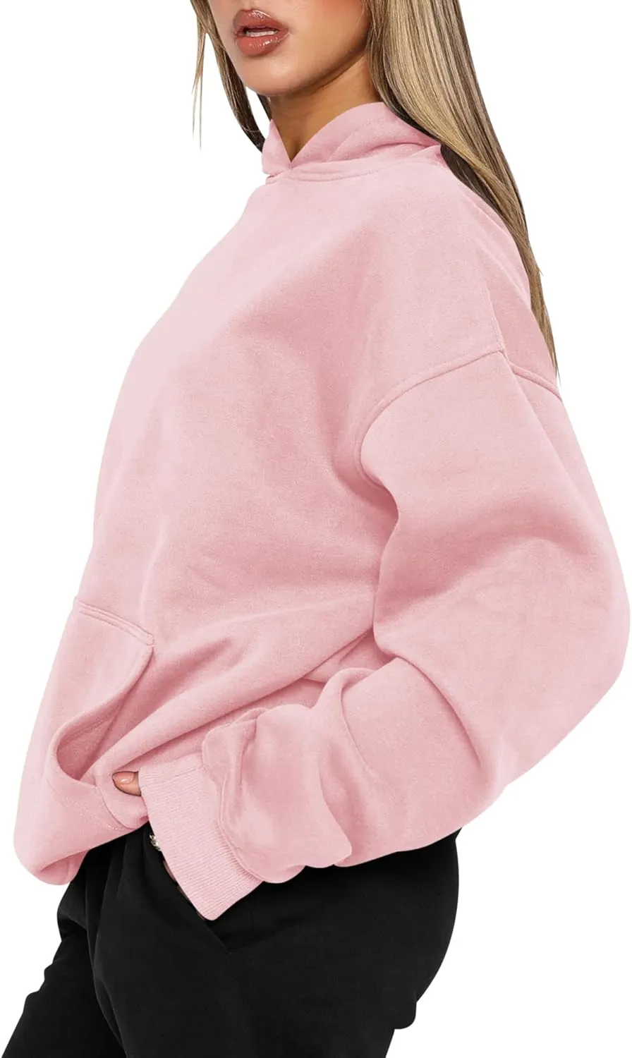 TICTICMIMI Women's Hoodies Sweatshirts Cute Long Sleeve Tops Loose Fleece Pullover Shirts with Pocket