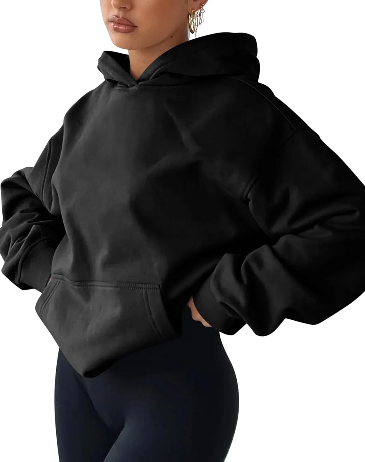 TICTICMIMI Women's Hoodies Sweatshirts Cute Long Sleeve Tops Loose Fleece Pullover Shirts with Pocket