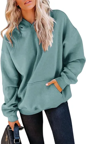 TICTICMIMI Women's Hoodies Sweatshirts Cute Long Sleeve Tops Loose Fleece Pullover Shirts with Pocket
