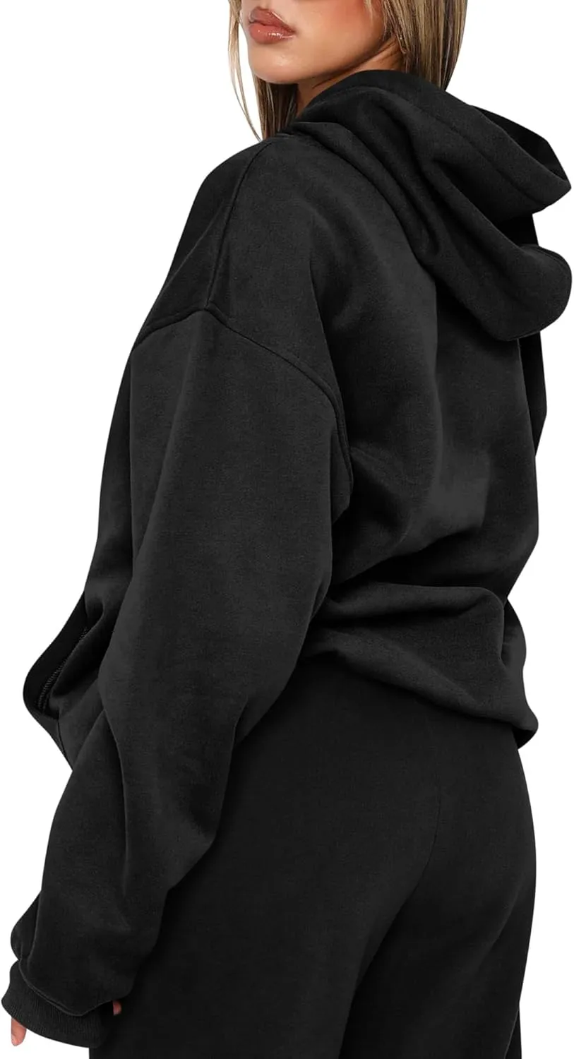 TICTICMIMI Women's Hoodies Sweatshirts Cute Long Sleeve Tops Loose Fleece Pullover Shirts with Pocket