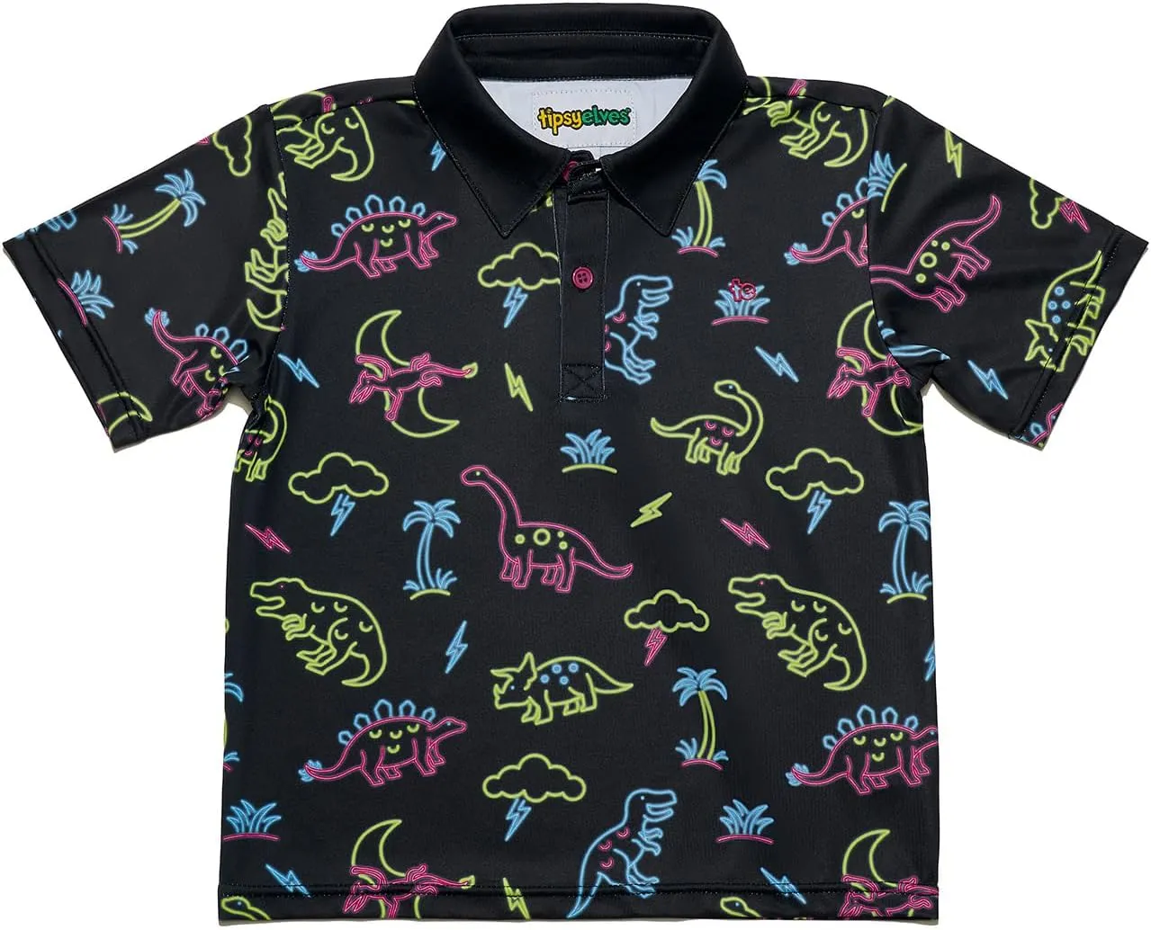 Tipsy Elves Kids and Toddlers Golf Shirts - Athletic Comfort Fit with Quick Dry Material