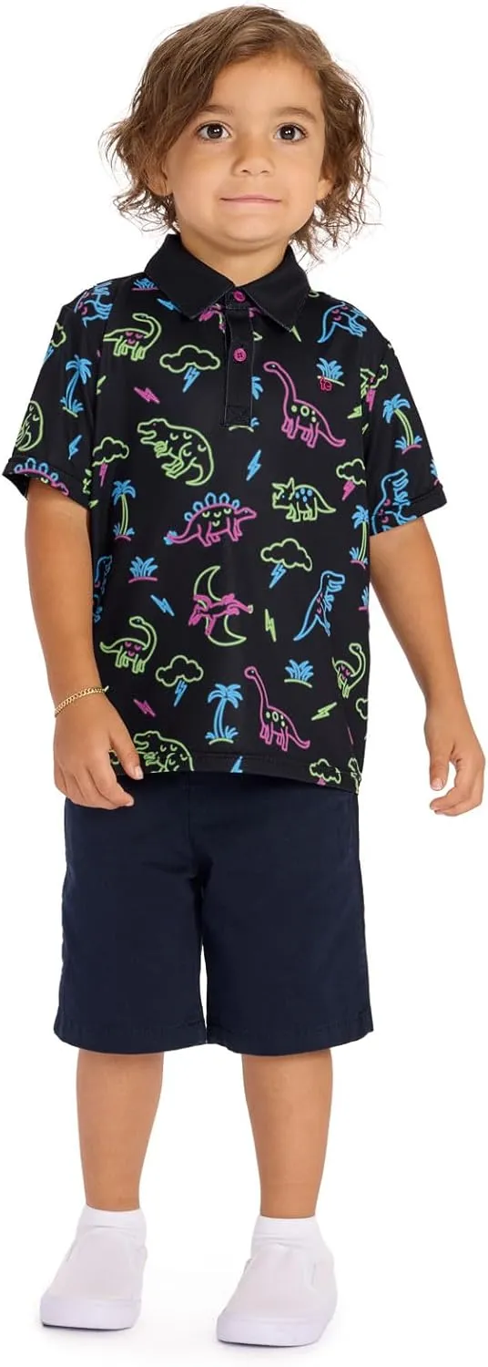 Tipsy Elves Kids and Toddlers Golf Shirts - Athletic Comfort Fit with Quick Dry Material