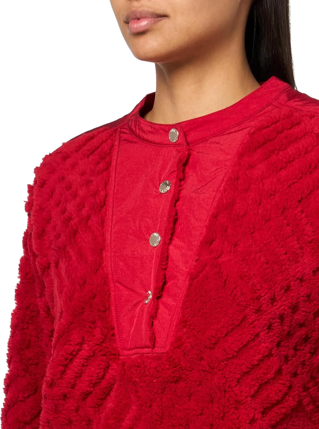 Tommy Hilfiger Women's 1/4 Zip Up Sherpa Jacket