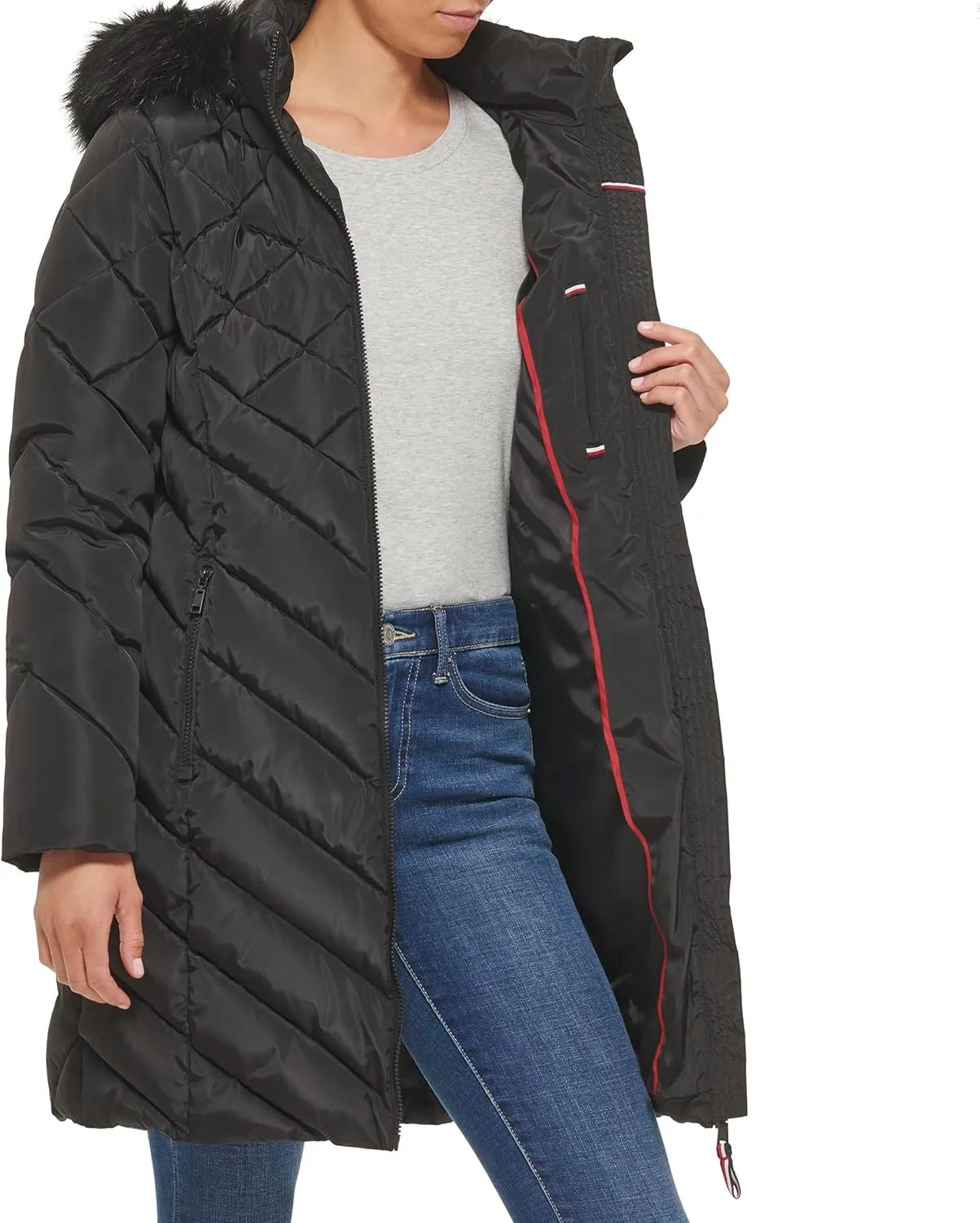 Tommy Hilfiger Women's Long Down Puffer Jacket