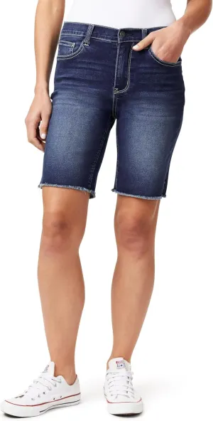 WallFlower Women's Irresistible Denim Shorts High-Rise Insta Soft Juniors (Standard and Plus)