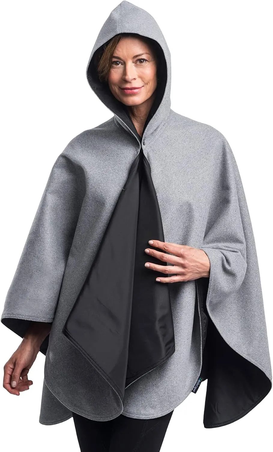 WarmCaper - Warm Rain Poncho for Women with Hood - Soft & Rainproof