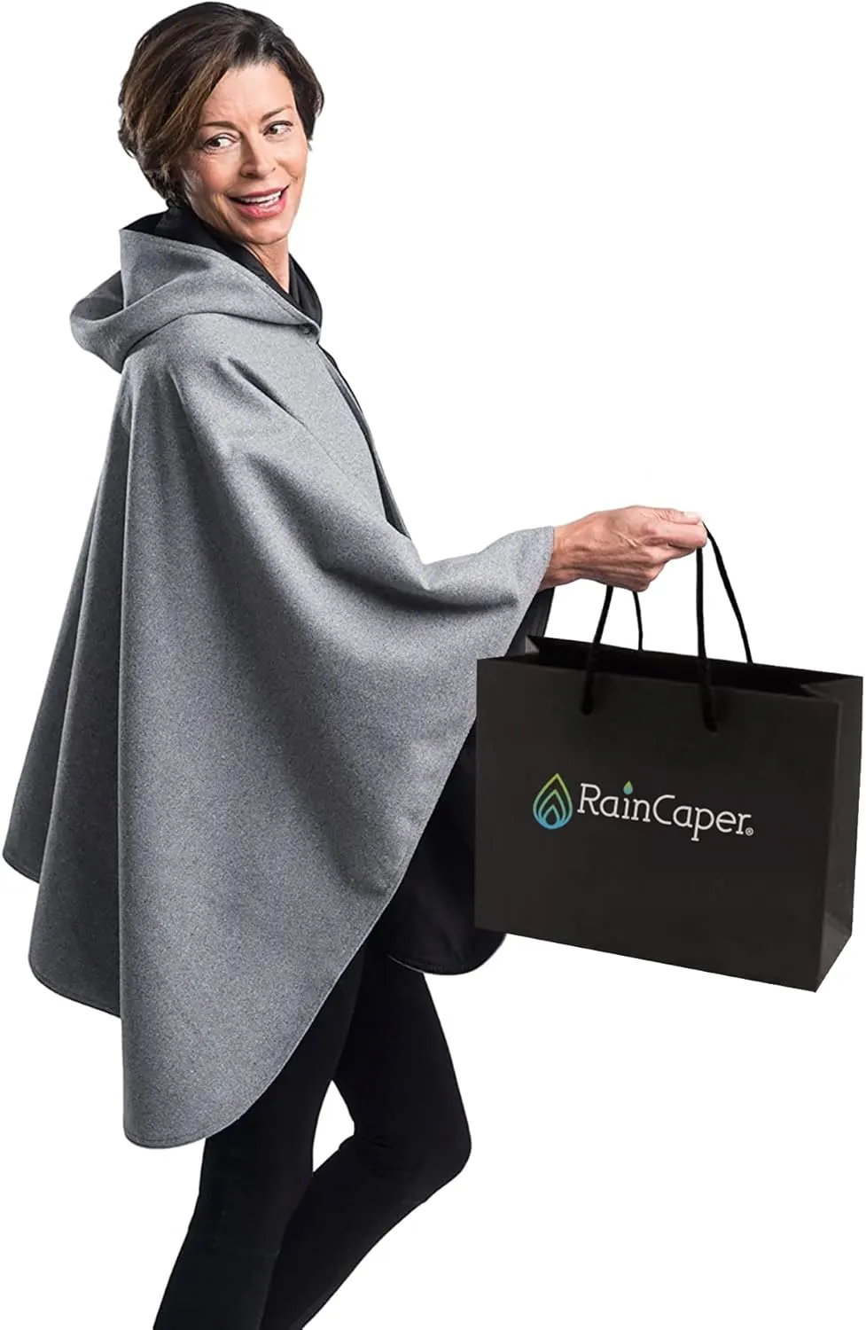 WarmCaper - Warm Rain Poncho for Women with Hood - Soft & Rainproof