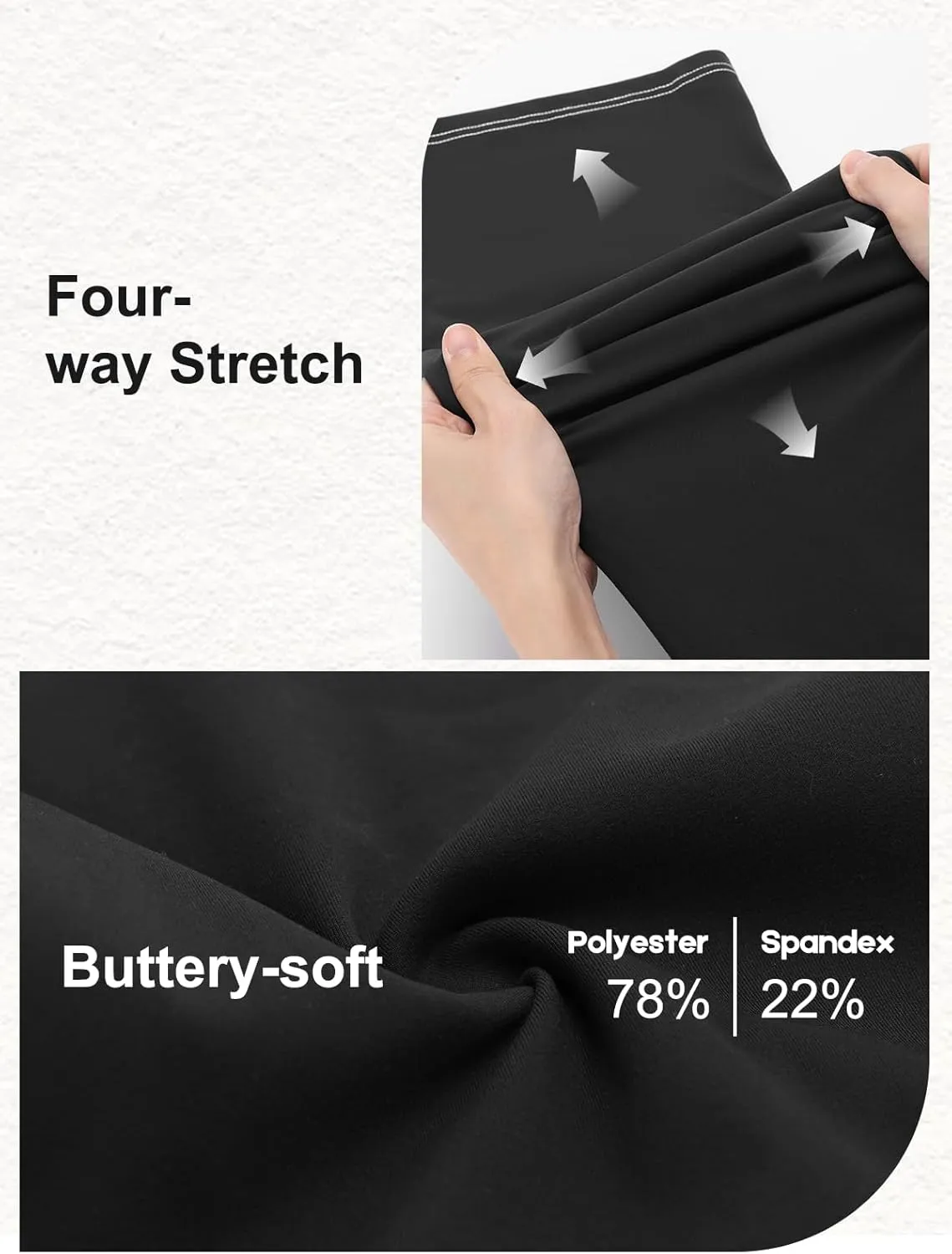 Wide Leg Pants for Woman, High Waisted Loose Casual Pull on Yoga Pants with Pockets Dress Trousers for Work/Athletic