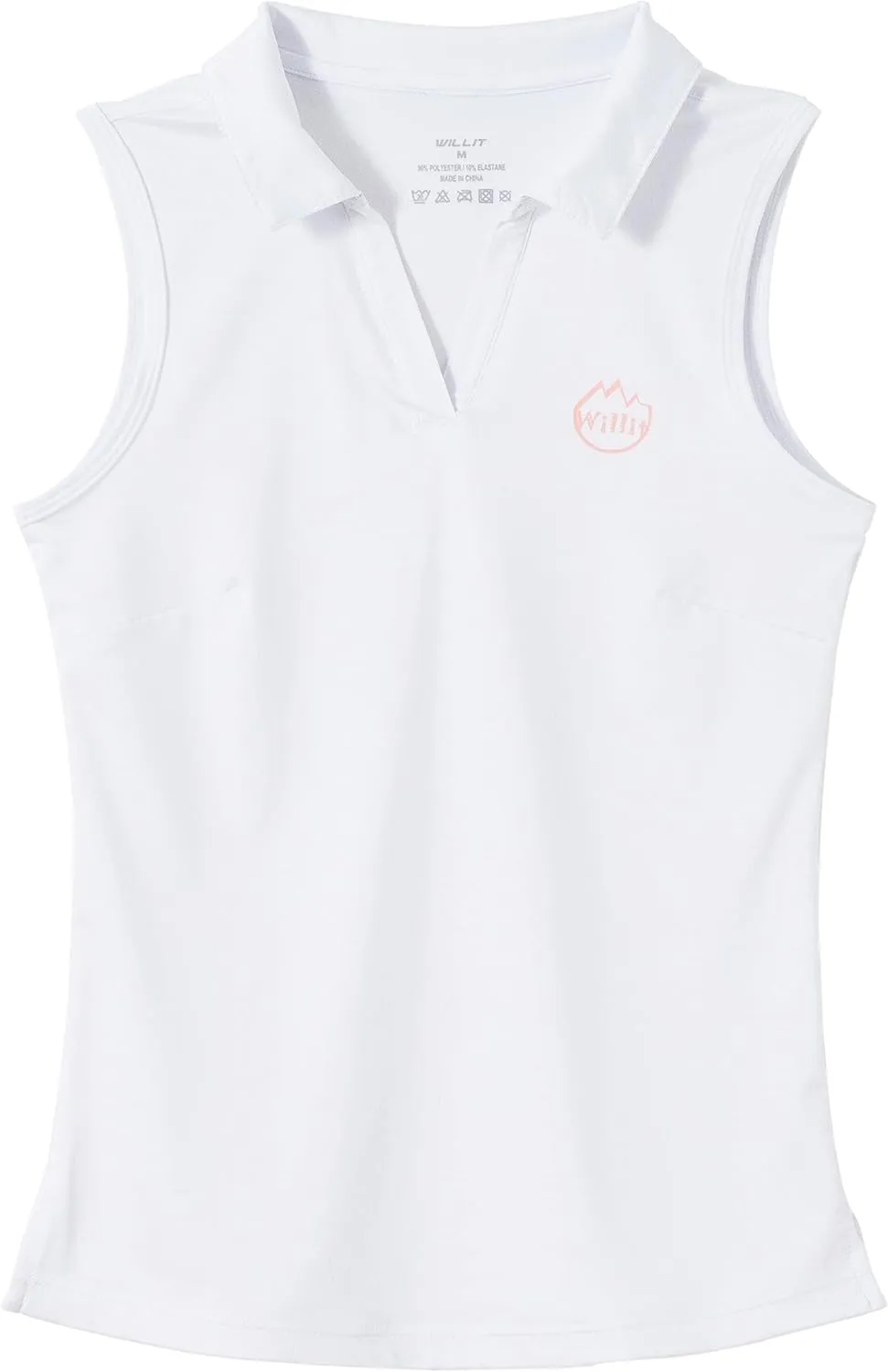 Willit Girls' Sleeveless Polo Shirts Golf Tennis Polo Lightweight Shirts Quick Dry