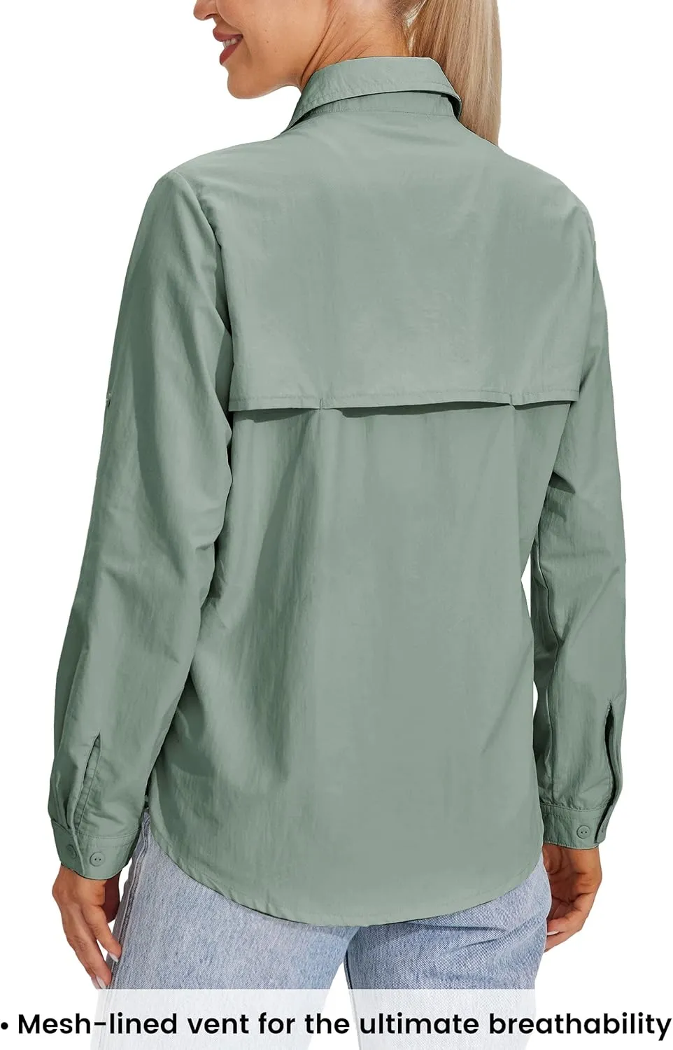 Willit Women's UPF 50  Sun Protection Shirts Long Sleeve Fishing Shirts SPF Quick Dry Hiking Outdoor Shirts