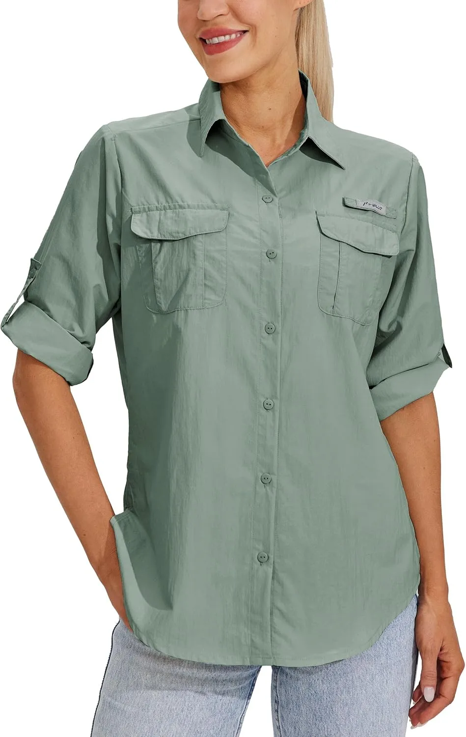 Willit Women's UPF 50  Sun Protection Shirts Long Sleeve Fishing Shirts SPF Quick Dry Hiking Outdoor Shirts