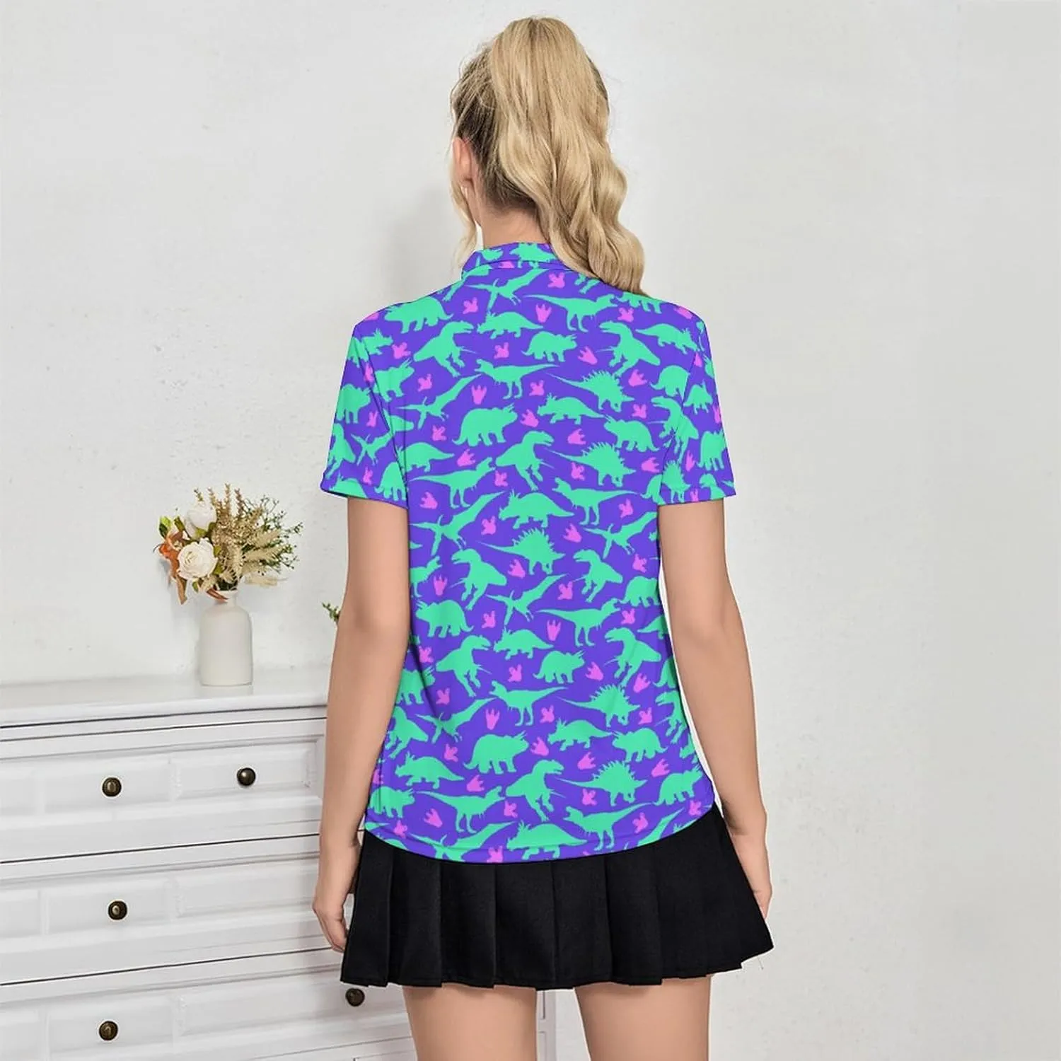 Women's Polo Shirt Quick Dry Golf Short Sleeve Shirts Moisture Wicking Polo Shirts Sports Tennis Shirt
