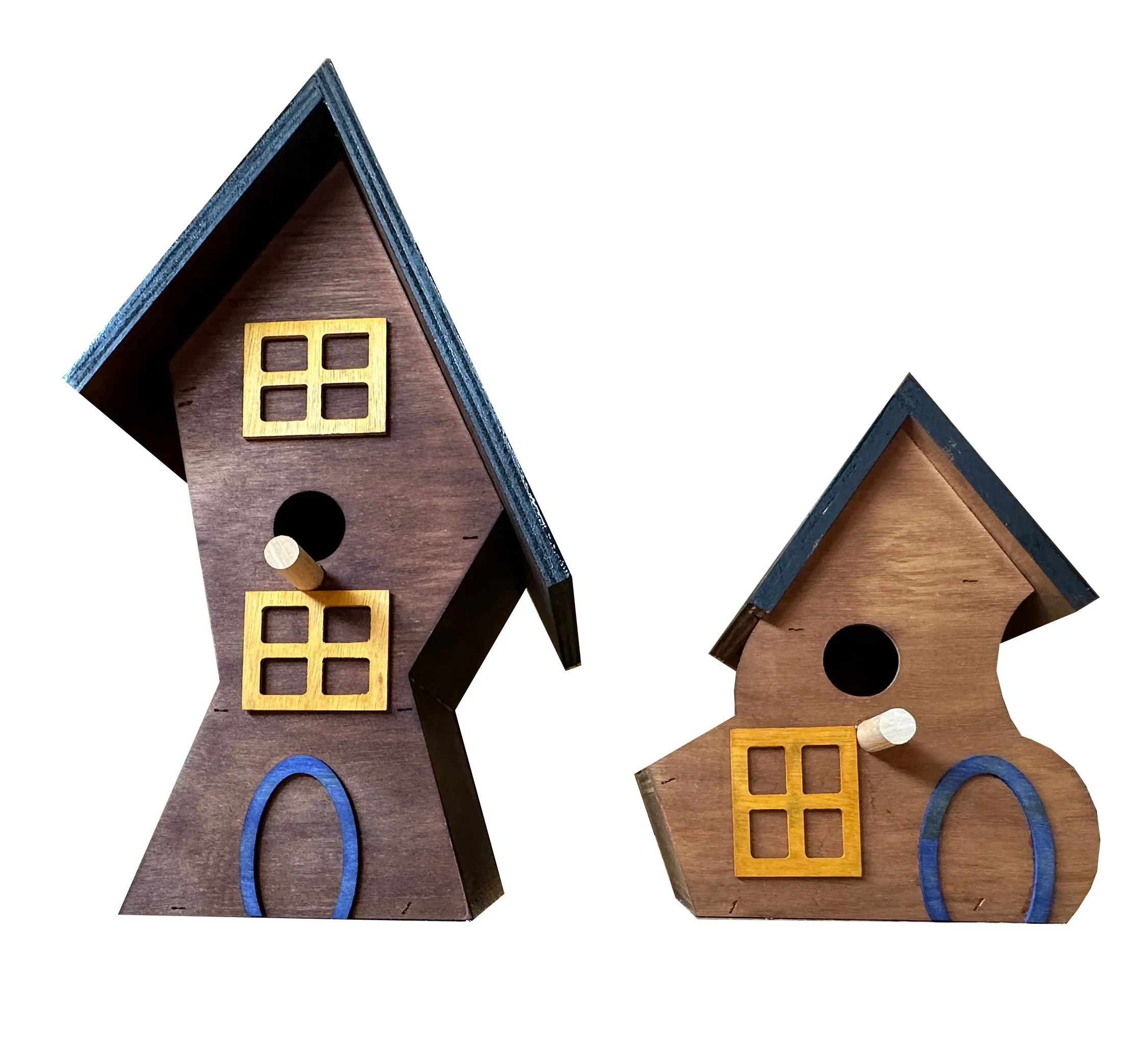 Wooden bird box a great bird nesting box a garden bird box or bird house