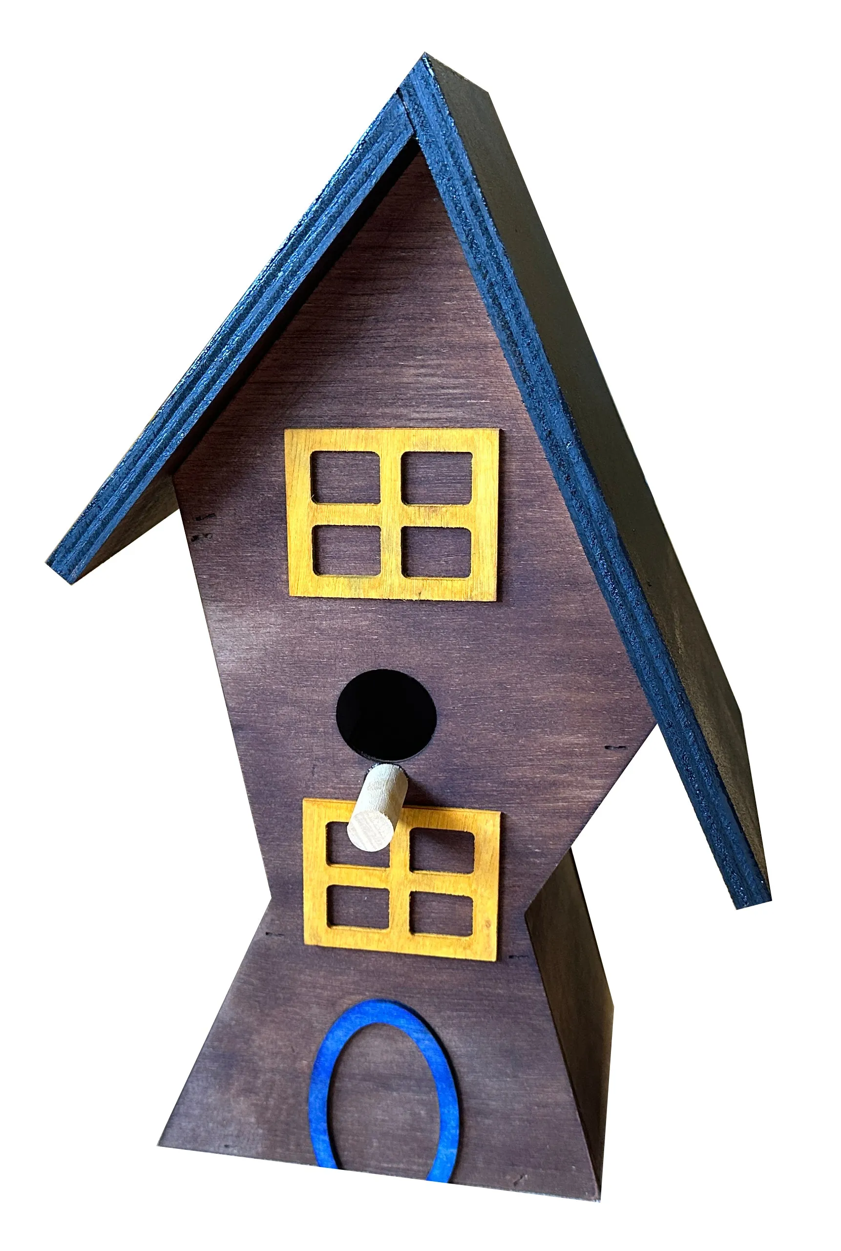 Wooden bird box a great bird nesting box a garden bird box or bird house