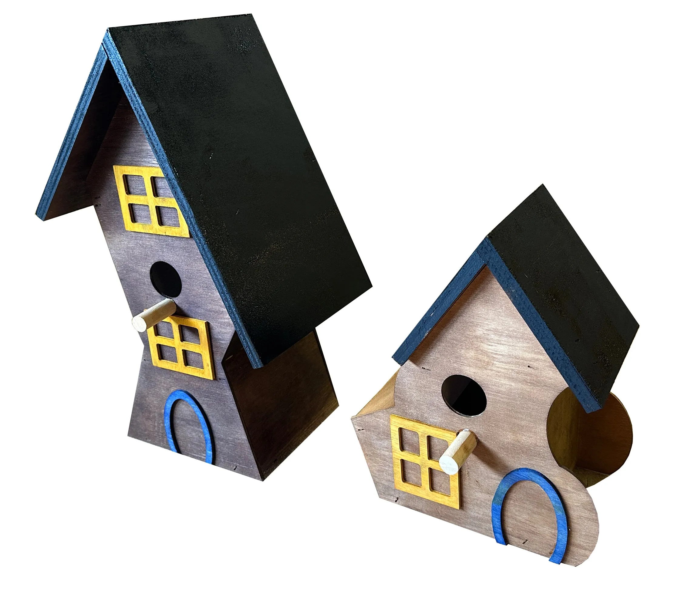 Wooden bird box a great bird nesting box a garden bird box or bird house